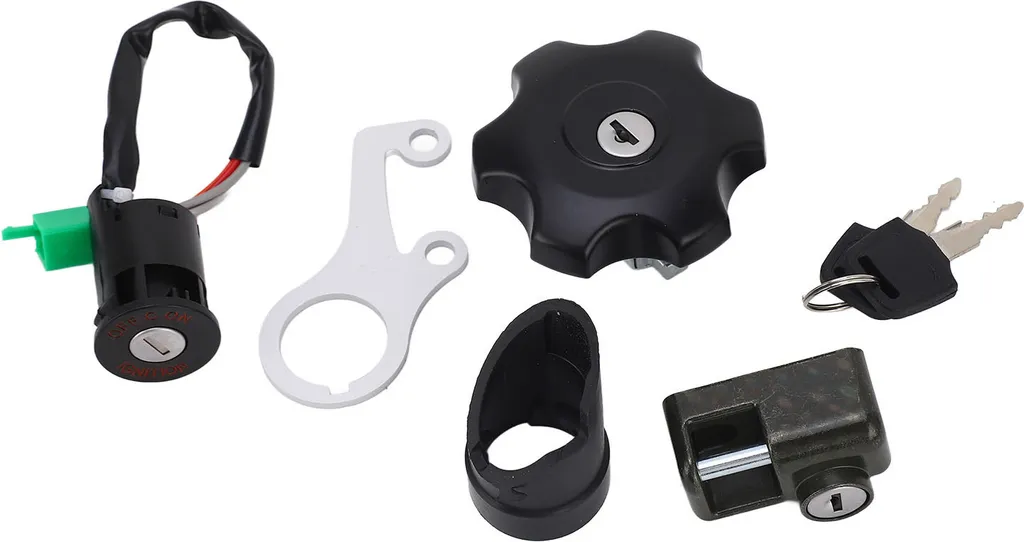 Pack de verrouillage pour moto : Allumage, réservoir et porte-casque