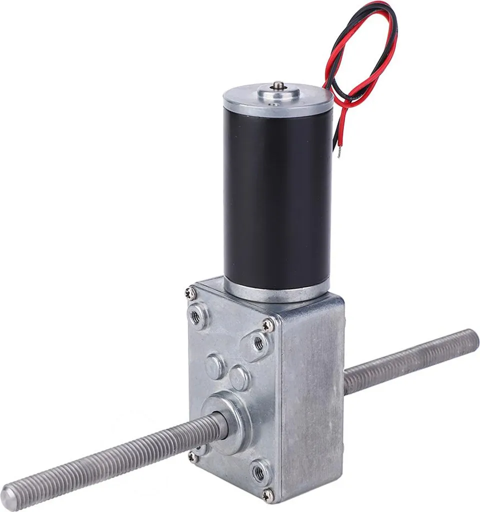 Moteur 24V vis sans fin turbo : stop au retour d'arbre, filetage M8 50