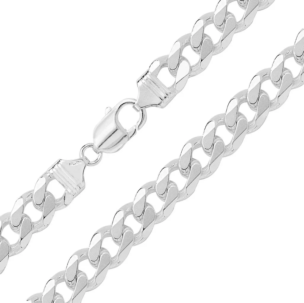 Bijou Homme pour Cadeau - Bracelet Argent 925 Robuste 20cm x 11mm