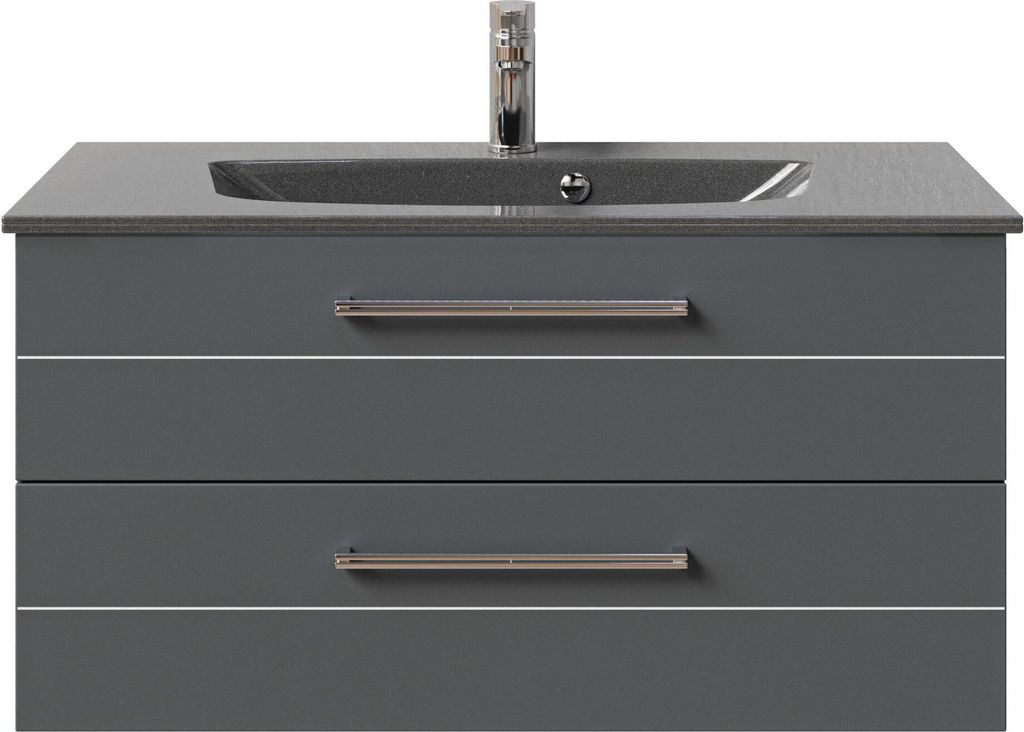 PELIPAL Serie 6025 SET-045-027 Waschtisch mit Unterschrank bestehend aus: Waschtisch, Waschtischunterschrank / 97cm