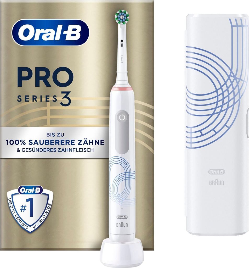 Oral-B Pro Series 3 Elektrische Zahnbürste/Electric Toothbrush, 1 Aufsteckbürste, 3 Putzmodi und visuelle 360° Andruckkontrolle für Zahnpflege,...
