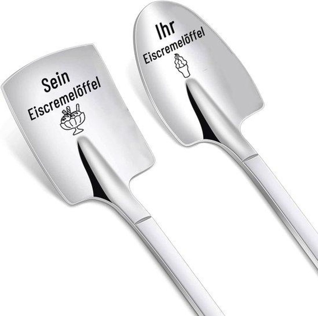 Personalisierte Eisportionierer mit Gravur – Geschenkset Produktbild 