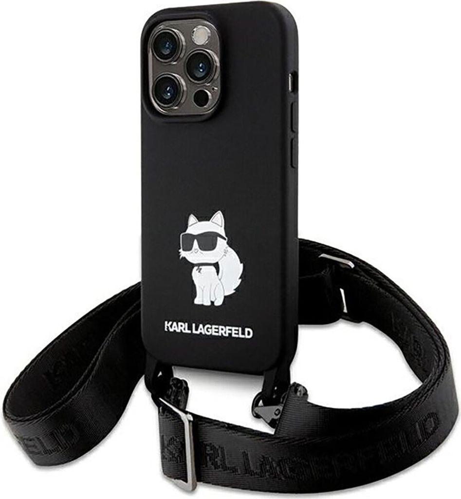 Etui Karl Lagerfeld Crossbody Silikon Choupette Do Iphone 15 Pro Max - Czarne