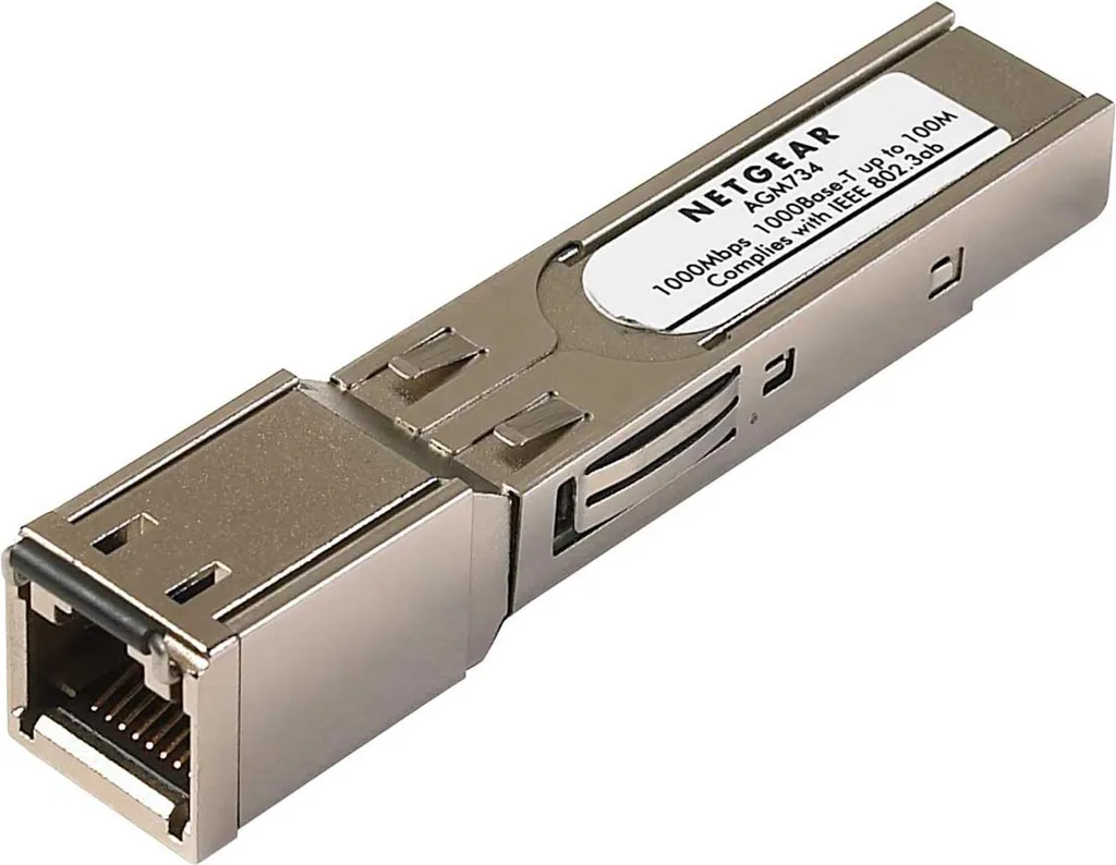 Netgear AGM734 SFP Fiabilisez votre Connexion Gigabit 1000Base-T RJ45