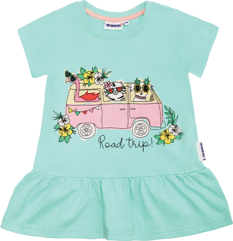 Mädchen-T-Shirt Road Trip  - Mint - 116 Produktbild 