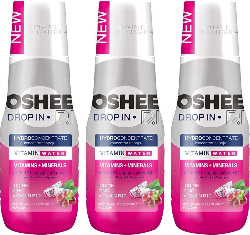 OSHEE Tropfen Grapefruit Vit+Mineral Sirup 500ml, 3 Stück Produktbild 