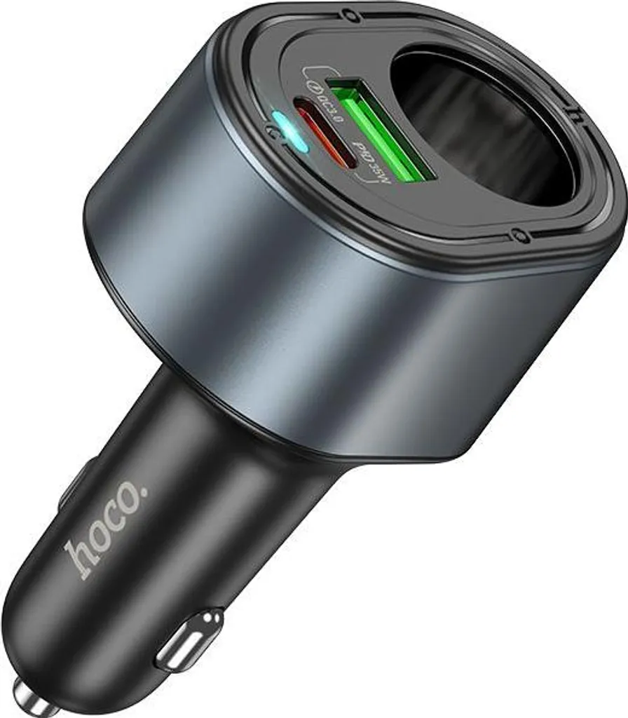 Hoco Z56 Caricabatterie Auto Professionale 35W PD QC3.0 Nero