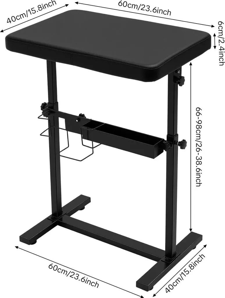 Repose-bras tatouage pour salon - Support stable réglable en hauteur
