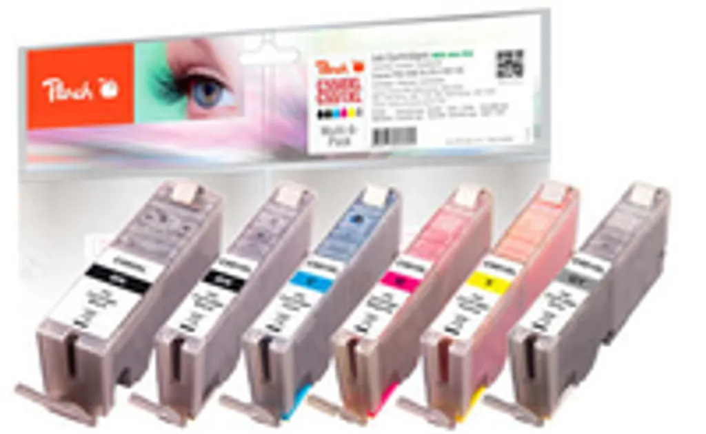 Peach PGI-550XL CLI-551XL Pack de 6 Cartouches d'Encre pour Canon Pixma