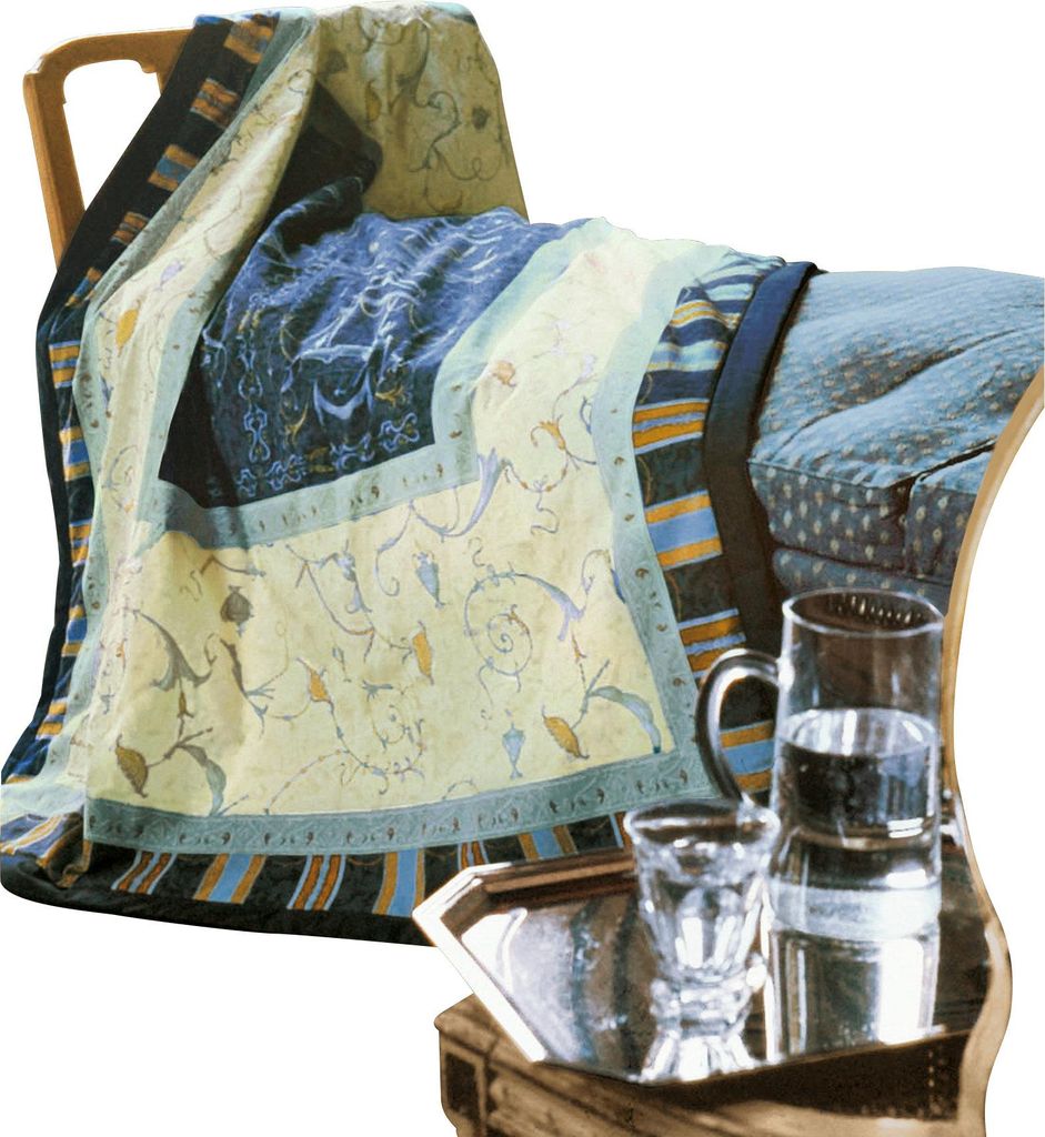 Bassetti Plaid Oplontis" blau 135x190 cm" Produktbild 