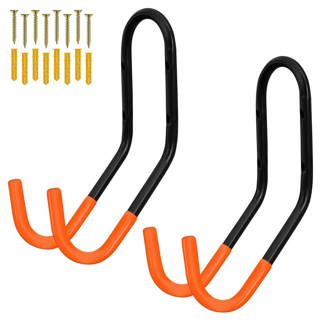 2er Set WELLGRO Wand Fahrradhalter inkl. Metallschrauben Produktbild 