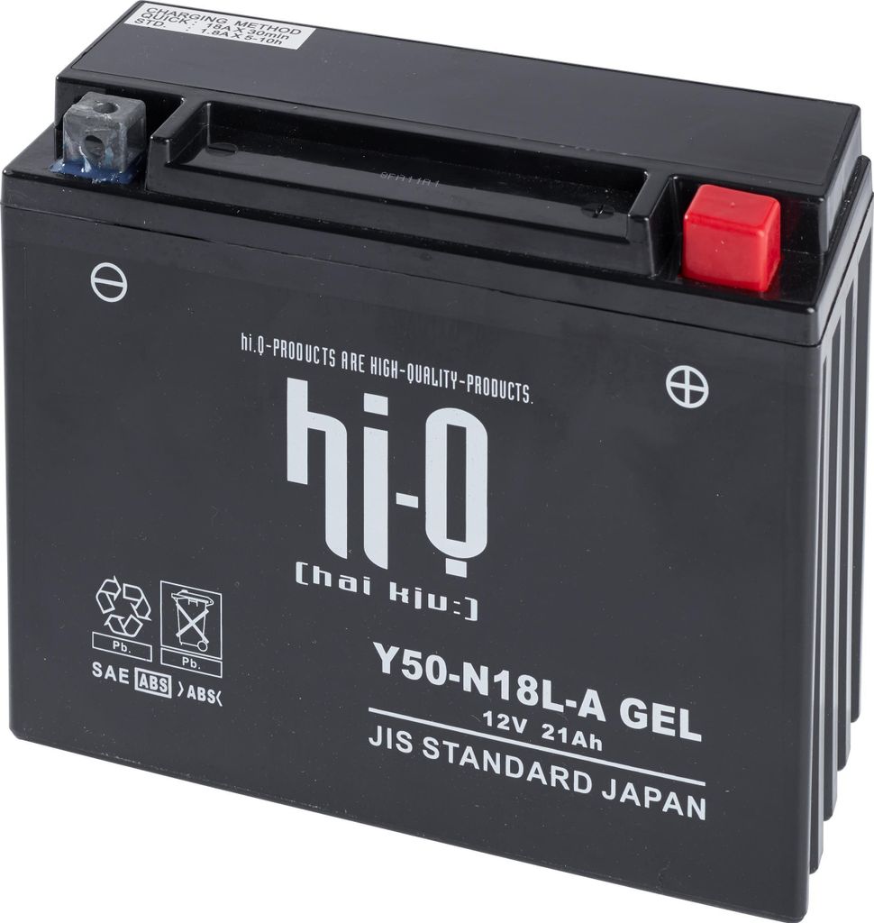 Hi-Q Batterie AGM Gel 12V 20Ah Wartungsfrei für Motorrad/Roller