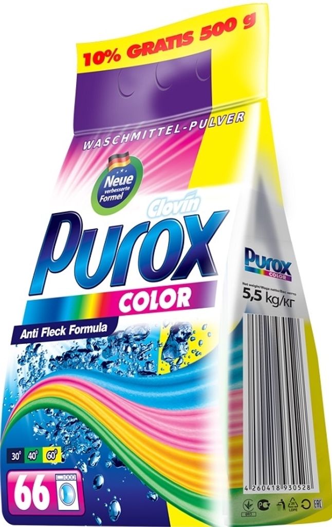 Purox Waschpulver 5,5kg Farbfolie