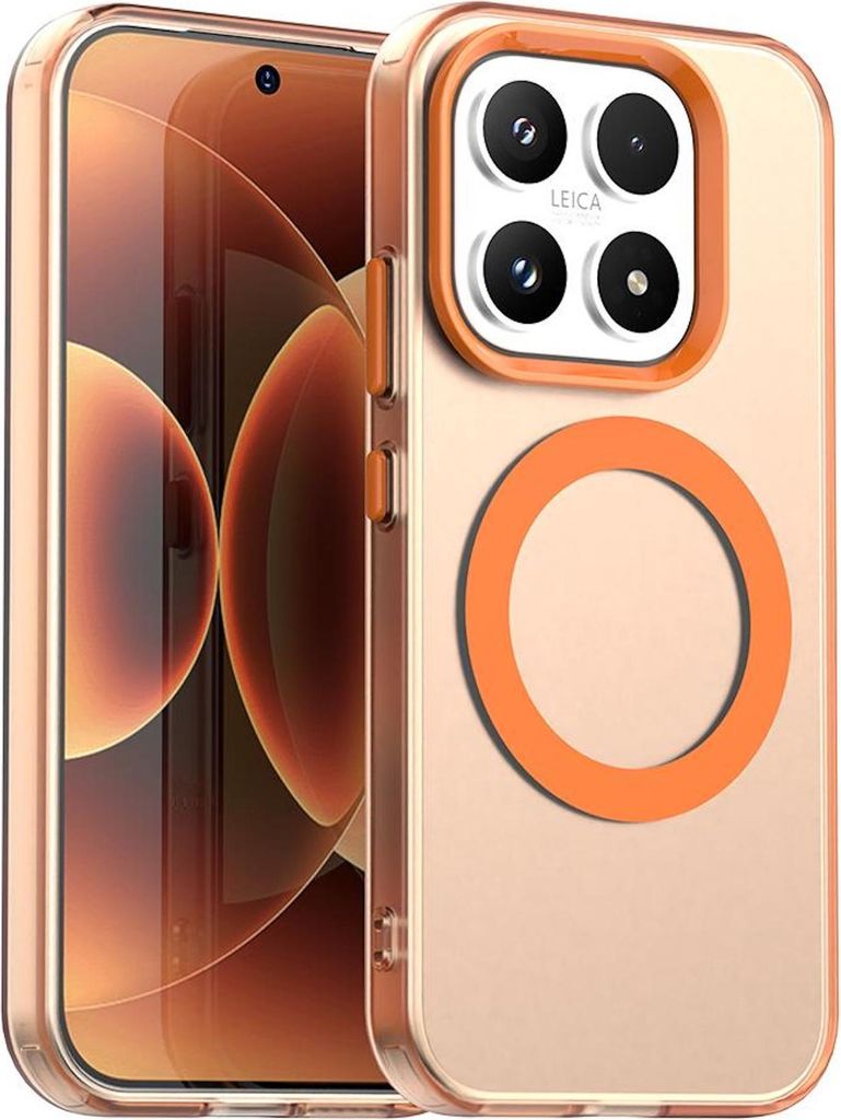 Für Xiaomi 17 Candy Design Magsafe Hybrid TPU Kunststoff Schutz Hülle Orange