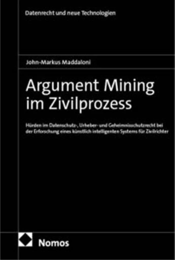 Livre Droit Civil et IA : Argument Mining im Zivilprozess Broché