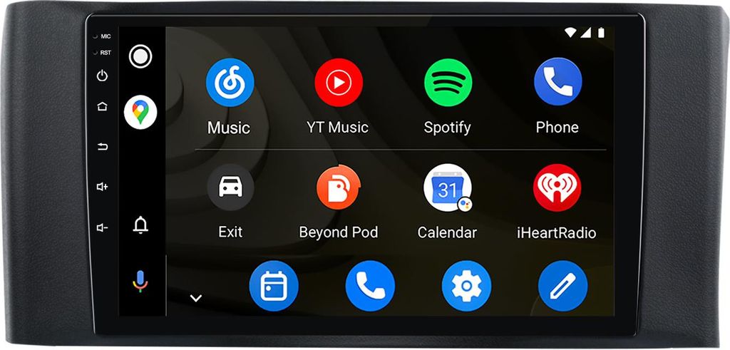 Android Autoradio 9 Zoll 128GB für Smart Fortwo 451 Facelift (2010–2015) mit CarPlay & Android Auto Navigation & Bluetooth