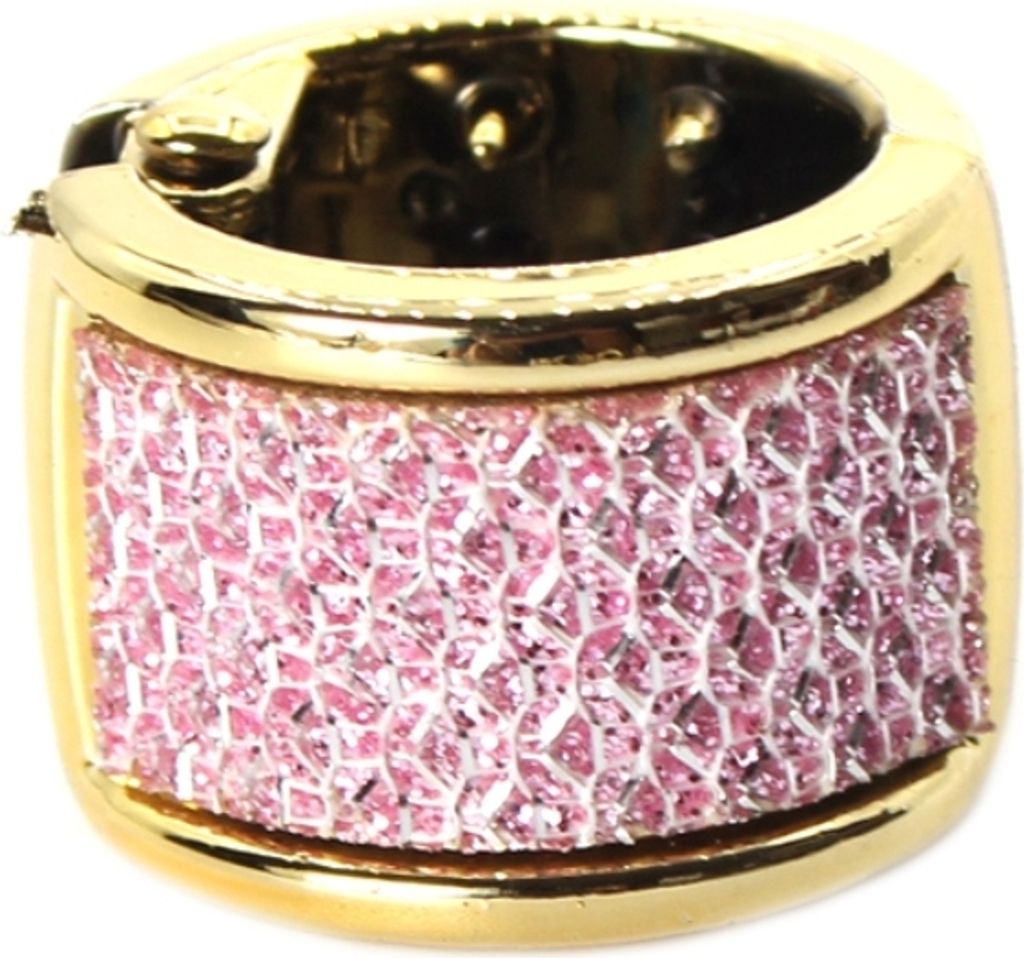 Mini Haarklammer Glitzer Haarring Rosa