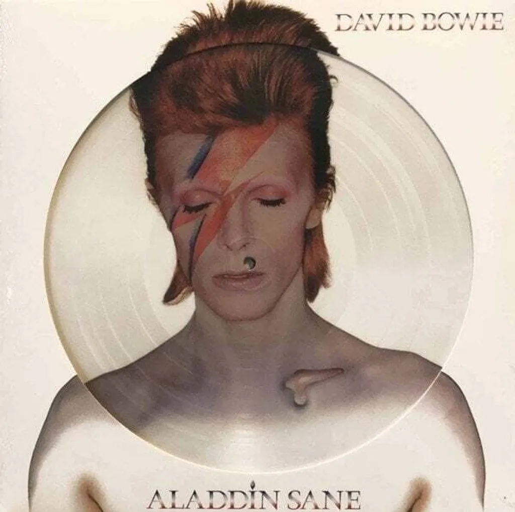 David Bowie Aladdin Sane Vinyle Picture Disc Réédition Remasterisée LP