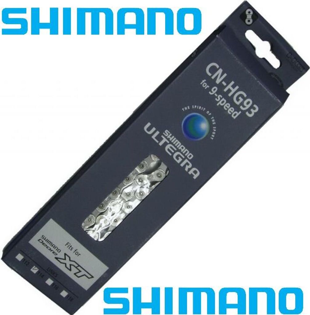 Shimano Fahrrad Kette XT CN-HG93 116L 9-Fach Produktbild 