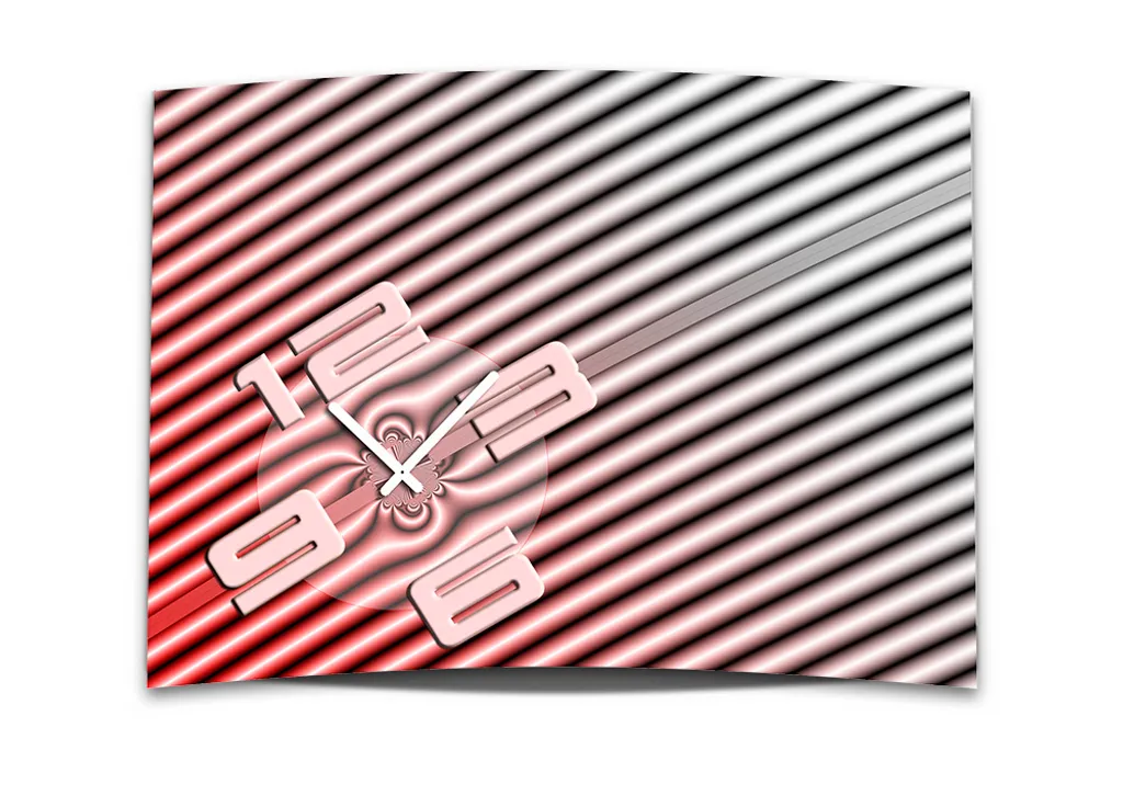 Horloge murale silencieuse Dixtime GR-034 à effet d'optique 3D moderne - 2