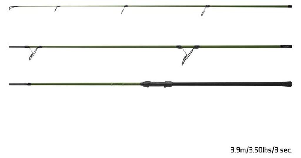 DELPHIN ETNA Camo LongSHOT+, 3,9m, 12,8ft, 3,5lbs, 3 Teile, Karpfen Angelrute, 101006685