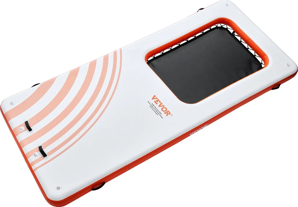 Plateforme Flottante de Bain avec Trampoline Intégré et Échelle de Pont - 10