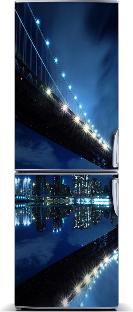 Tulup Kühlschrankdekoration - Magnetmatte - 70 cm x 190 cm - Magnet auf dem Kühlschrank - Manhattan New York City