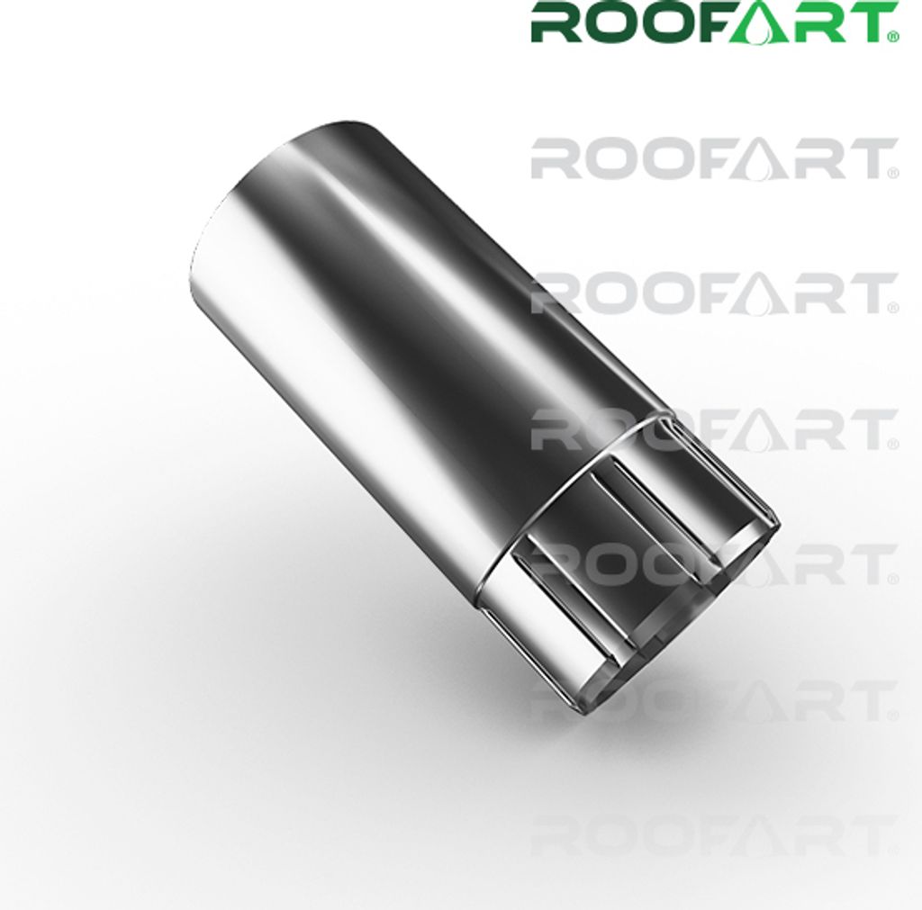Fallrohr Regenrohr 1 m lang von Roofart ( verzinkt ) Größe 6 tlg ( 100 mm )