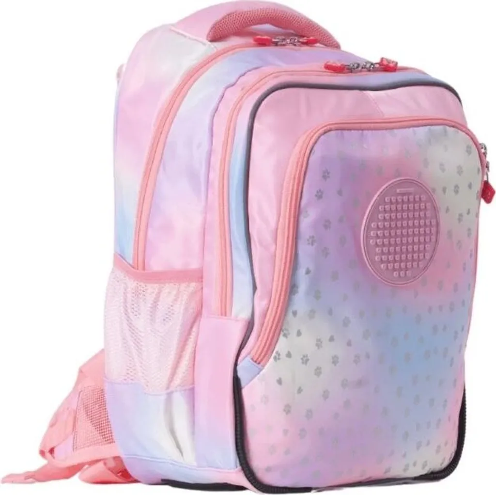 Sac à dos Pixie Crew ajustable et personnalisable 21L Pink Hearts Paws - 10