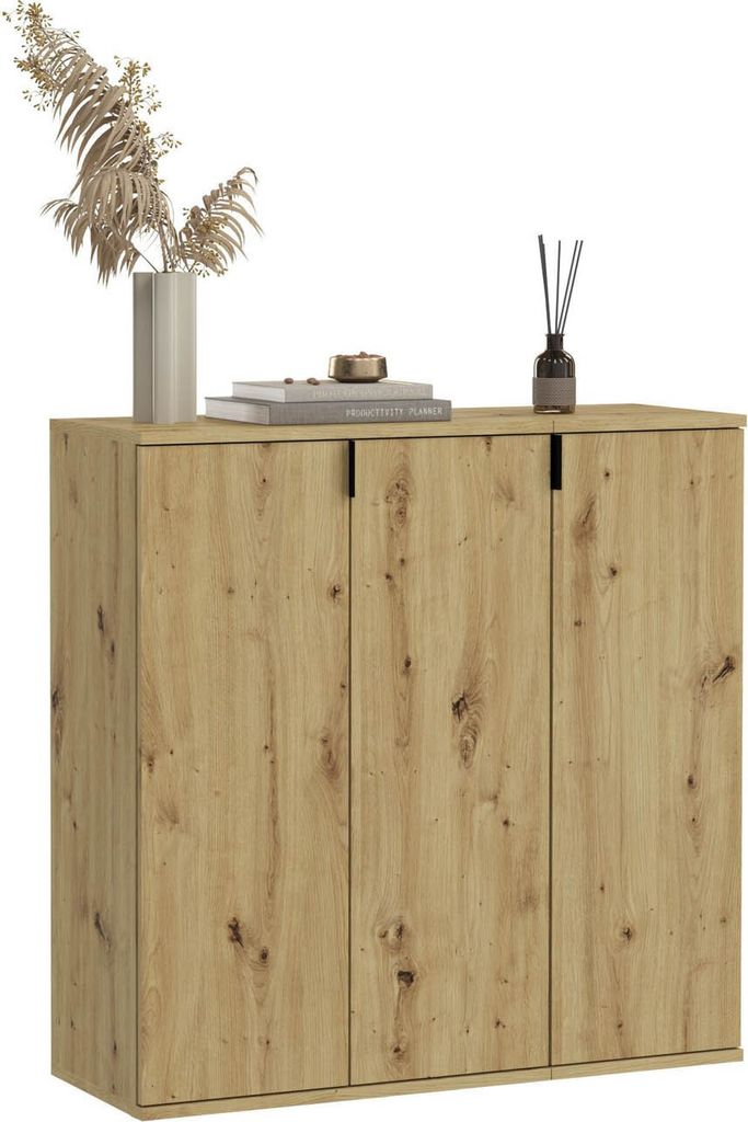 ProjektX Kommode 2+1-türig 3 Türen Eiche Nachbildung.