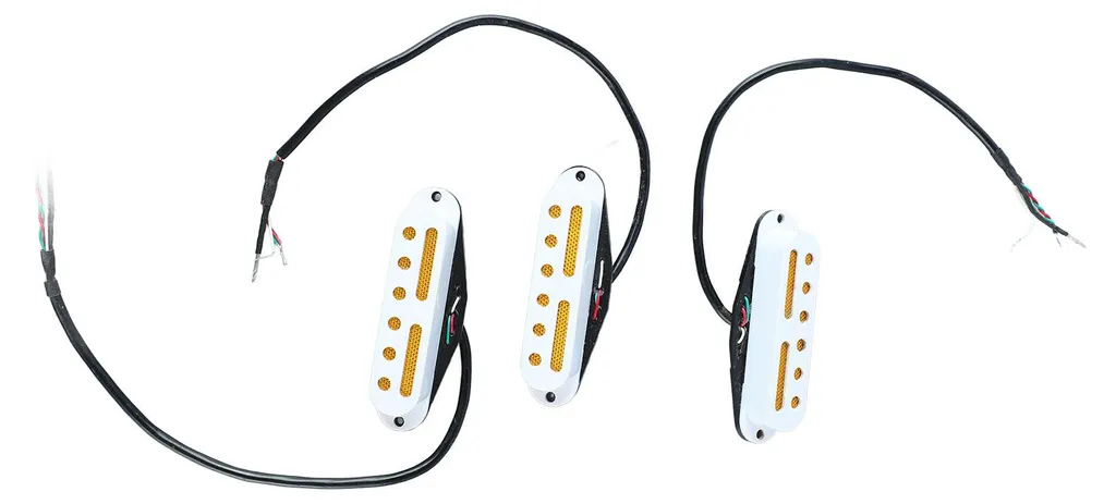 Éliminez les Parasites : Lot 3 Micros Simple Bobinage Blanc pour Guitare - 8