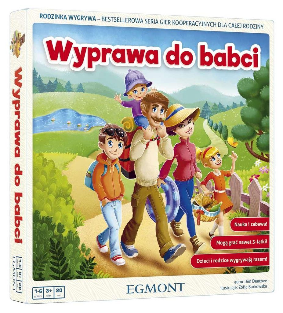 Gra Planszowa Kooperacyjna Wyprawa do Babci dla Całej Produktbild 