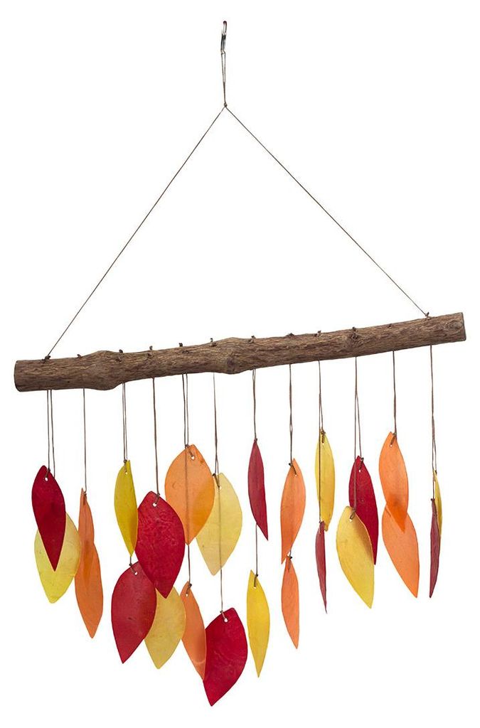 Muschelmobile "Wave" rot/orange 25x40cm