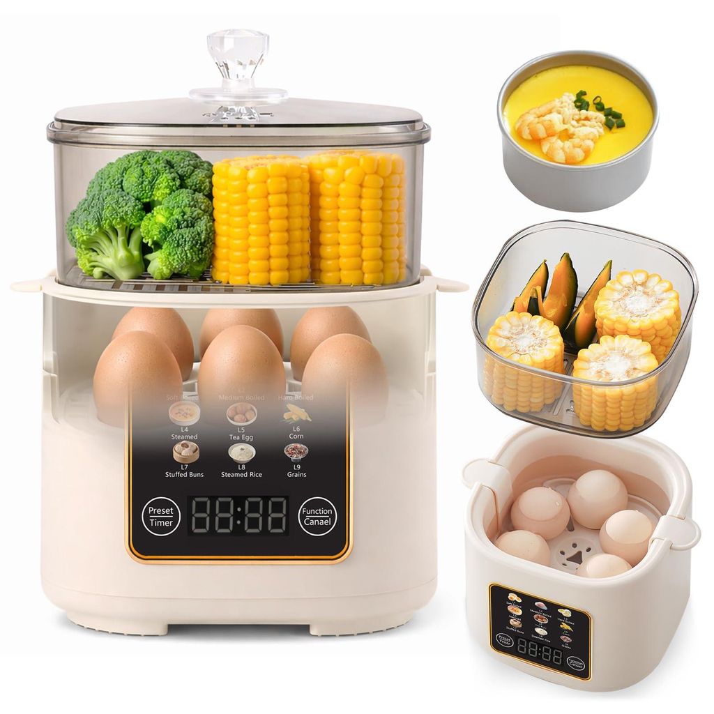 Tekoo Eierkocher Multifunktionaler Mini Dampfgarer Produktbild 