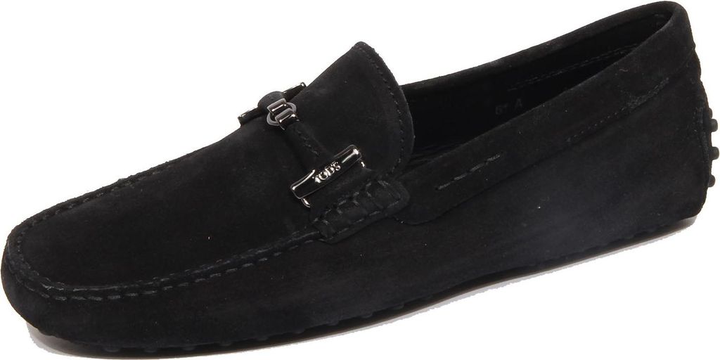 G2220 mocassino uomo TOD'S black suede loafer shoe man