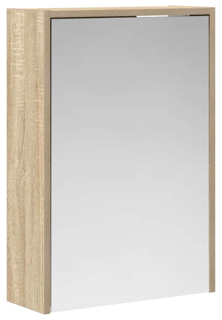 Badezimmerspiegelschrank mit Tür Sonoma-Eiche 43 x 16 x 62.5 cm
