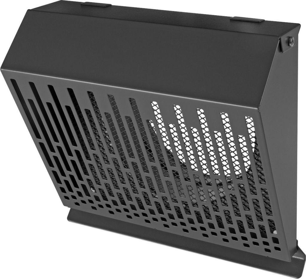 Whisper - Fassadengitter 100mm - Graphit - Hochwertiger Stahl