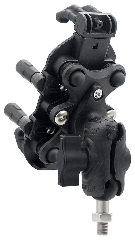 Motorrad-Handyhalterung mit Vibrationsdämpferzelle, 360° verstellbare Drehung, Motorrad-M10-Kugelkopf