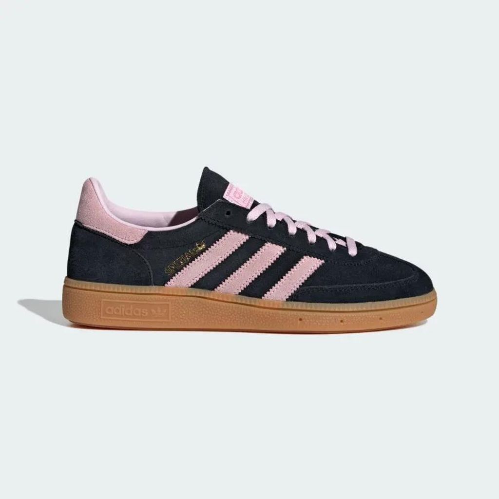 Adidas Handball Spezia mit Gummisohle und Solar Syn Overlay Damen Wildleder Sneaker in Schwarz Pink – 4 UK - 36 2/3 EU - 5.5 US / Black Pink