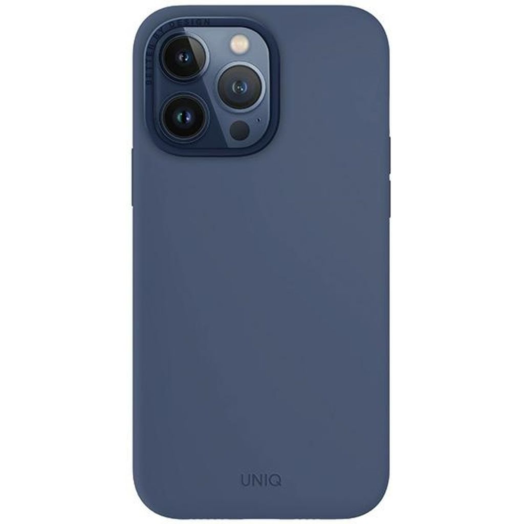 Uniq Etui Lino Hue Iphone 15 Pro Max 6.7"" Magclick Charging Granatowy/Navy Blue