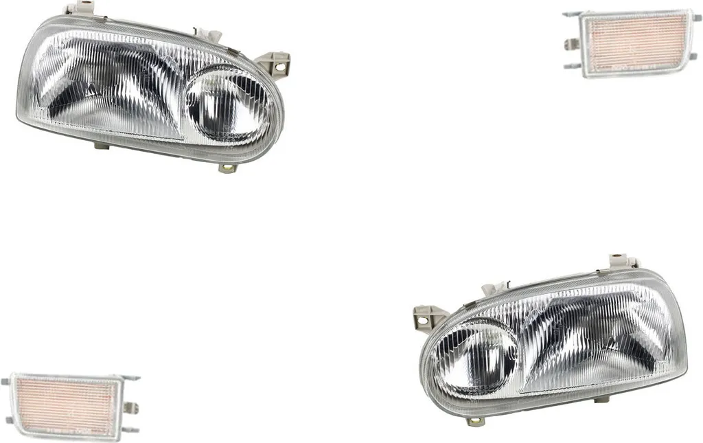Faro Destro Johns VW Golf III Omologato H1 con Frecce | Ricambio 91-97