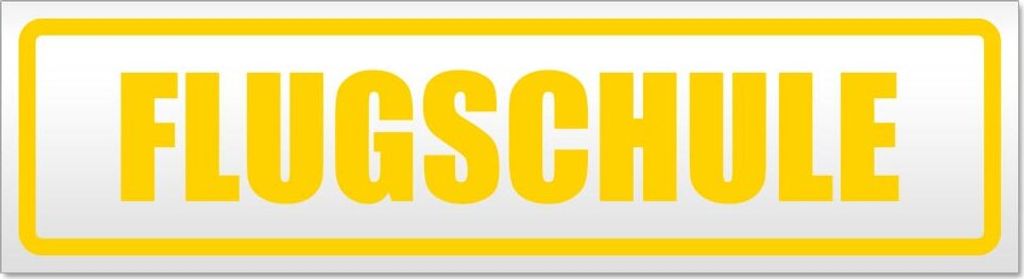Flugschule Magnetschild Schild magnetisch