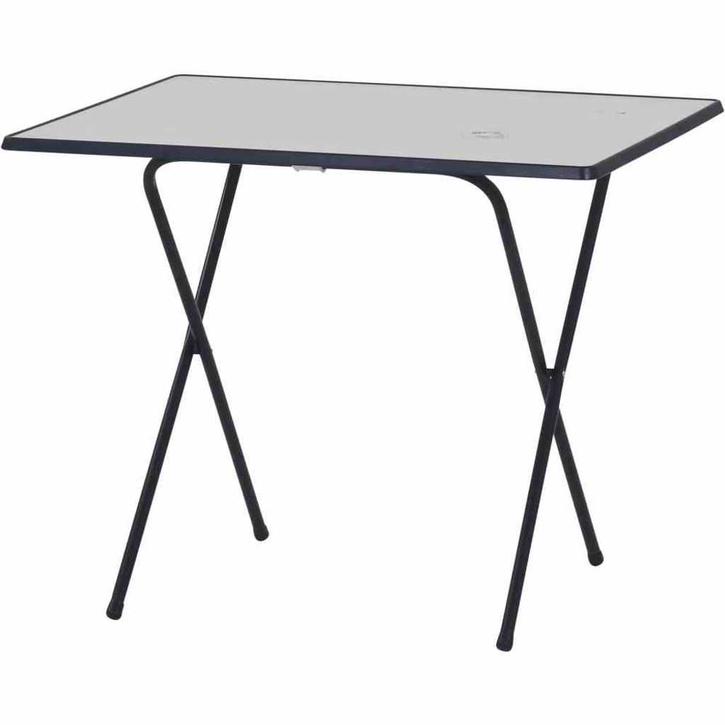 MFG Campingtisch/Scherentisch 60 x 80 cm, weiß/blau Produktbild 