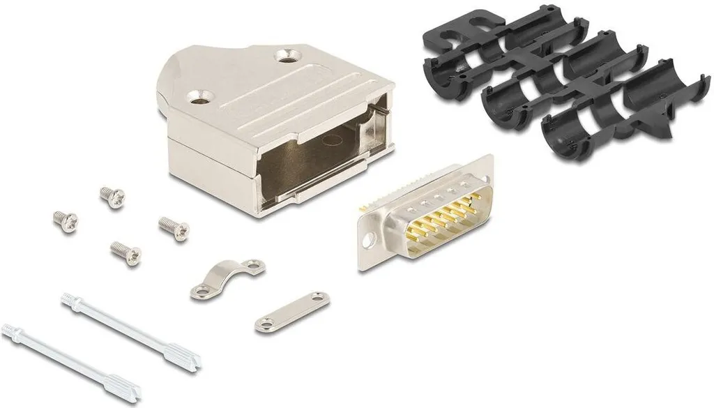 Boîtier Sub-D 15 Broches Métal anti-interférences pour Connexion Stable