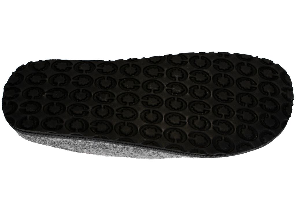 Fischer Markenschuhe Pantoffel grau in Gr. 42