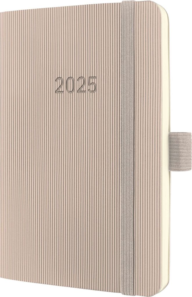 SIGEL C2531 Wochenkalender Conceptum 2025 - ca. A6 - taupe - Softcover - 2 Seiten = 1 Woche - 176 S. - PEFC-