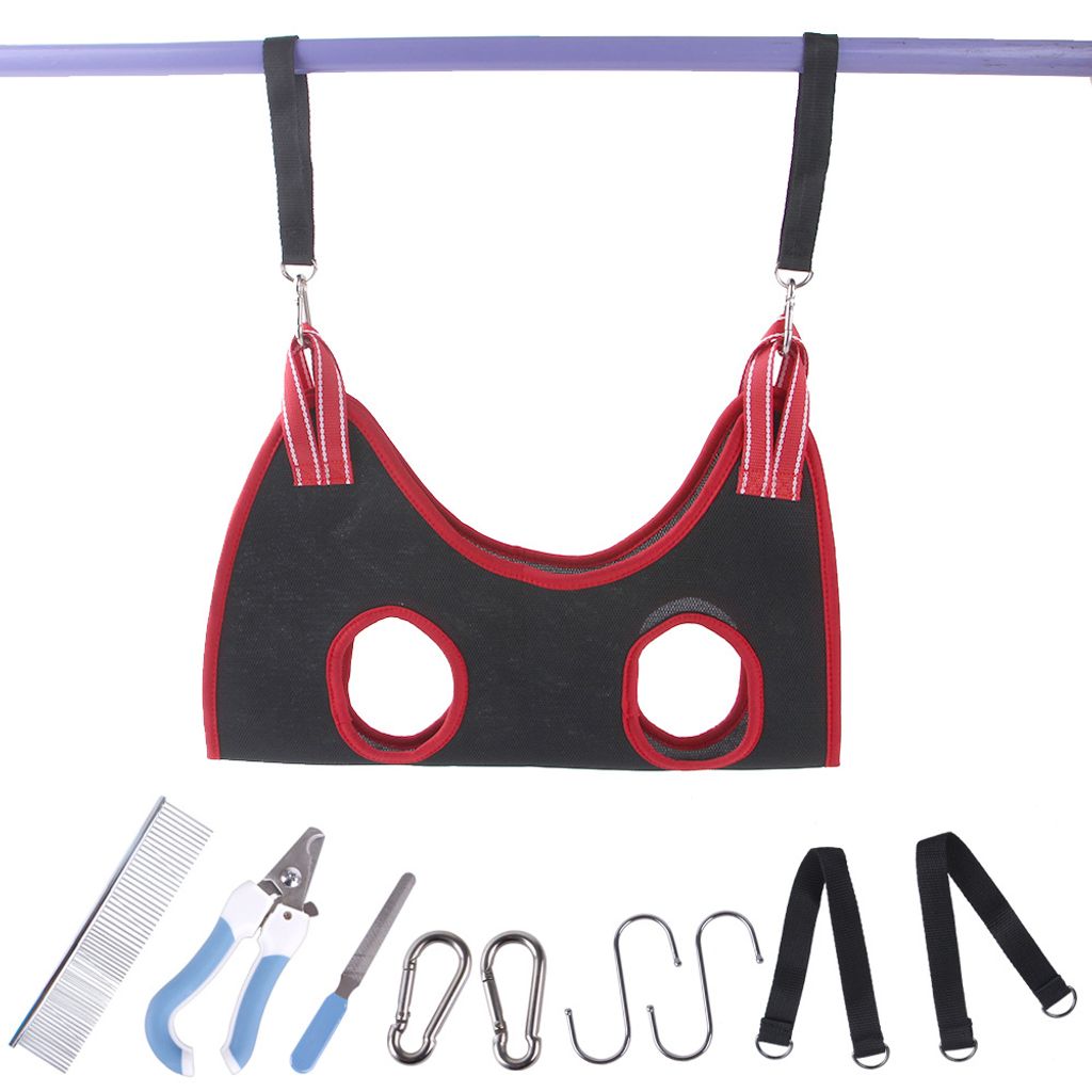 Hundepflege-Hängematte,Haustierpflege-Hängematte,Hundepflege-Schlinge,Katzen- und Hundepflege-Rückhaltetasche,Hundepflegezubehör,Hundenagelknip...