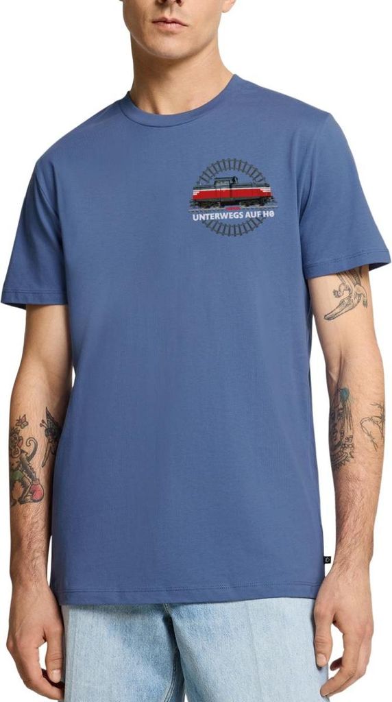 Spreadshirt Märklin Unterwegs Auf H0 Männer Premium T-Shirt, 4XL, Taubenblau