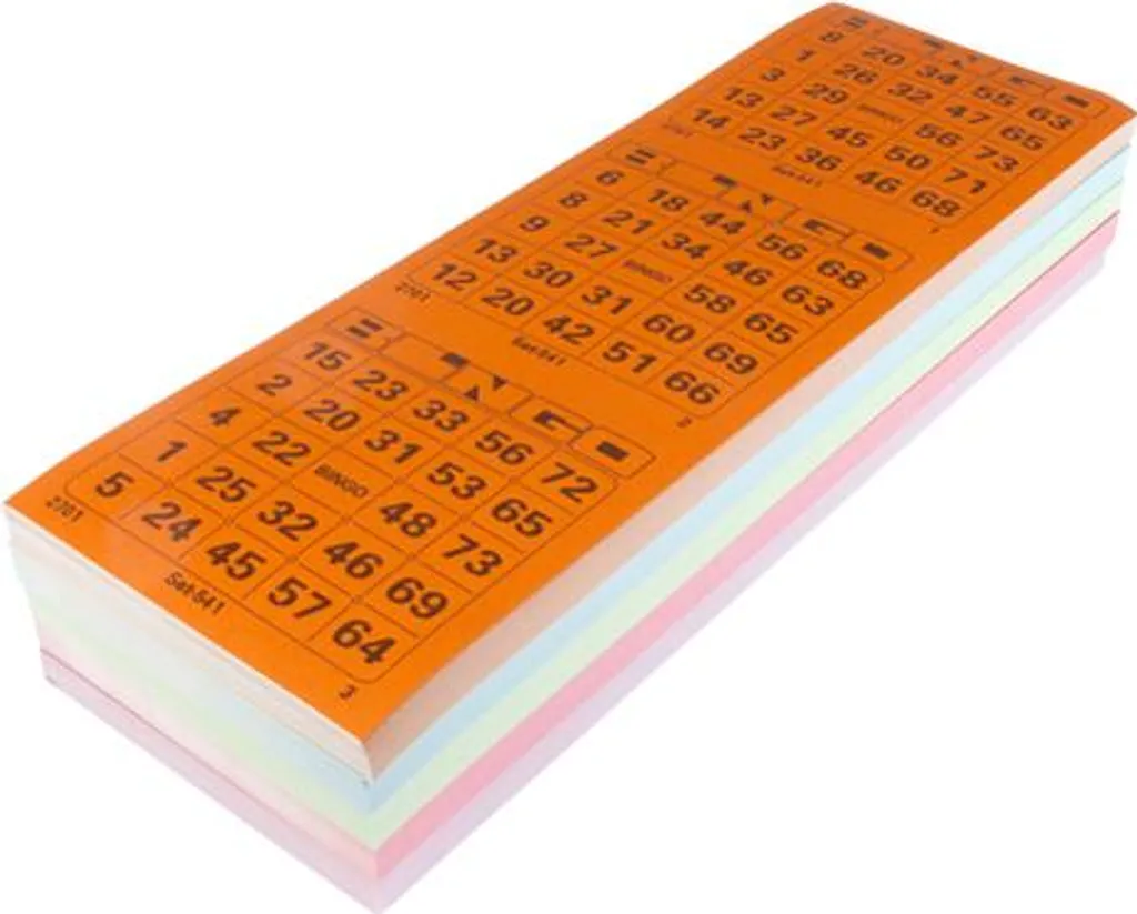 Cartes de Bingo Colorées Kangaro K-701130 pour Organiser Vos Lotos