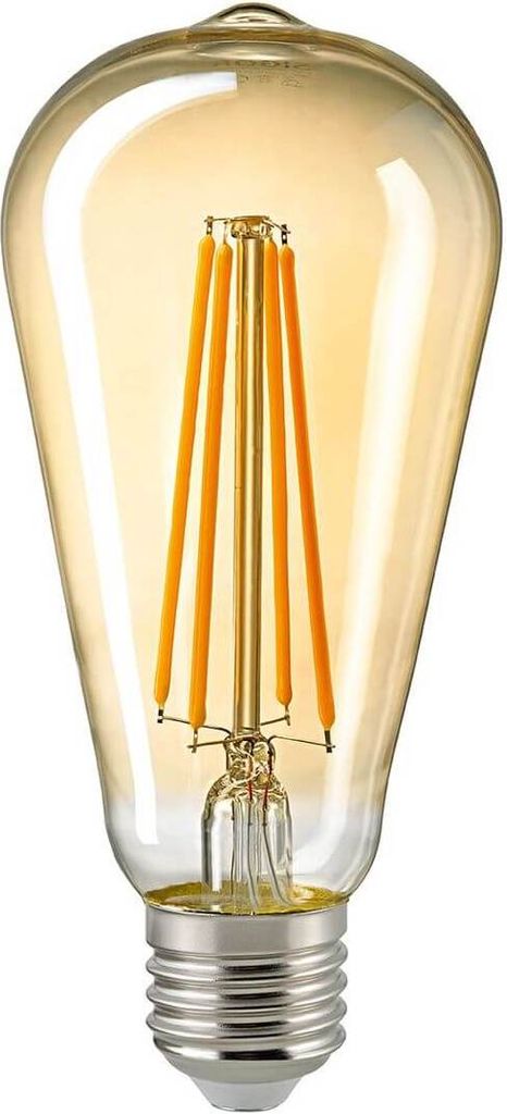 SIGOR 4,5W Rustika Filament gold E27 420lm 2500K dimmbar LED Lampe ST64